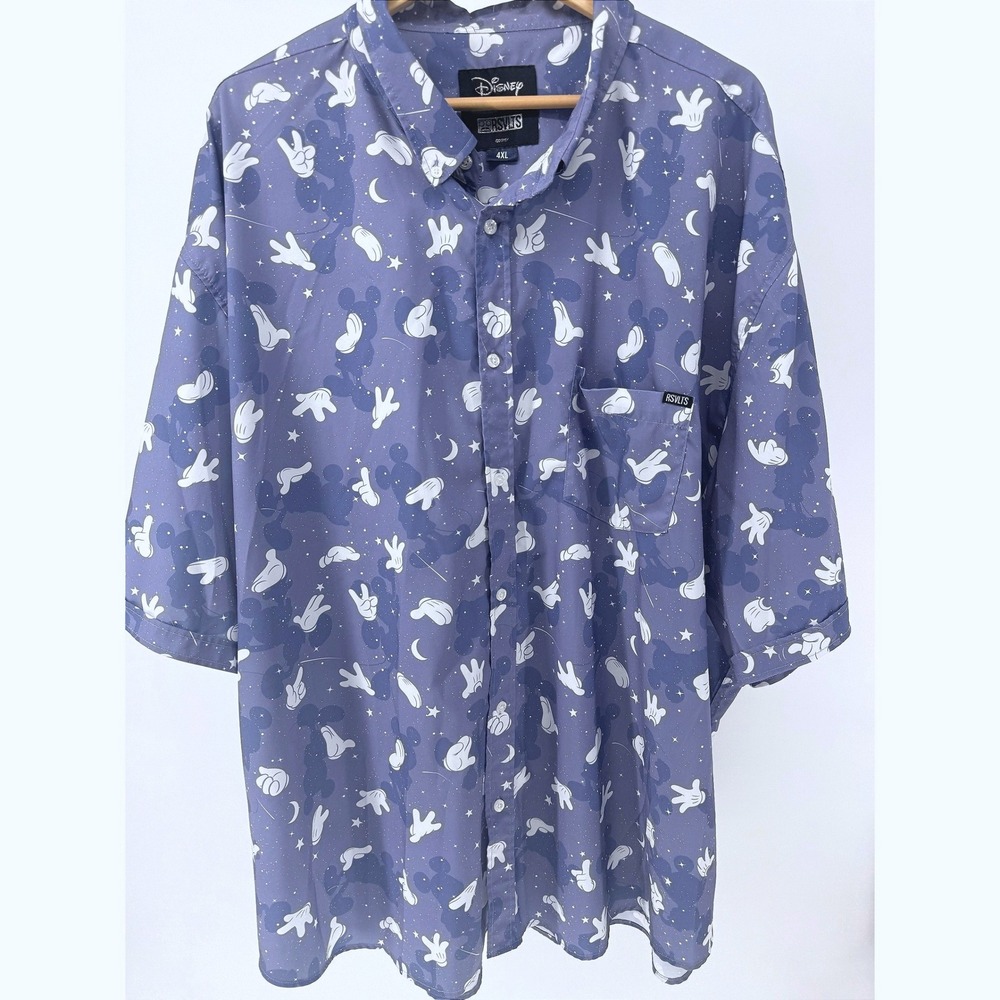 RSVLTS Disney 100 Mickey Mouse Hiya Pal LE Button Up SS Shirt Size 3XL Exact